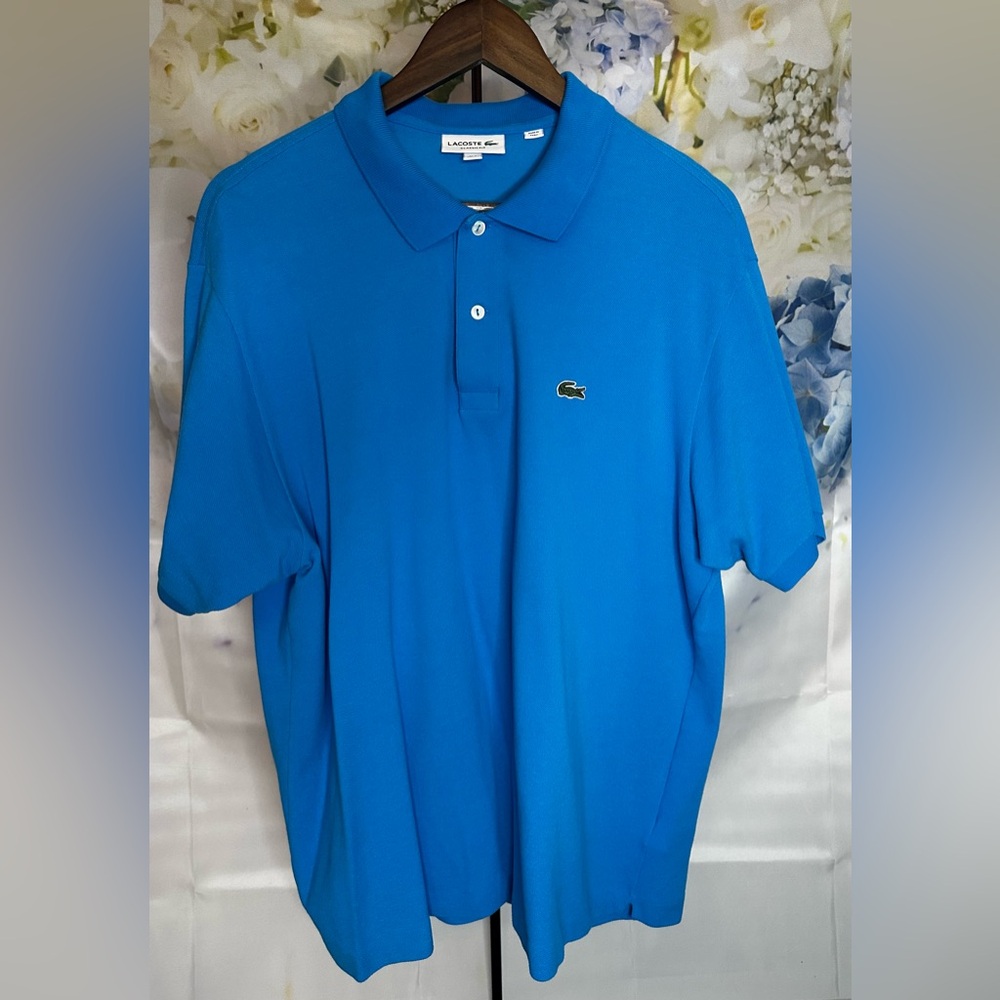Lacoste Men's short sleeve Blue Polo Shirt NWOT